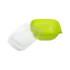 Square Disposable Plastic Salad Bowl with Clear Dome Lids