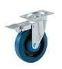 4-inch swivel caster with brake, designed for spice or wok equipment, providing smooth mobility and secure positioning.

