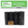 to-go boxes takeout delivery take out food storage containers Reusable Box Plastic Microwave Freezer white safe meal prep Lunch food storage solutions packaging Ecofriendly Disposable with lid black 28 oz 28 ounces economical bulk wholesale ecoquality restaurant fast food supplies nyc