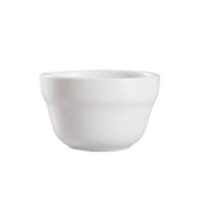 4” porcelain bouillon cup, 7.25oz bone white soup & broth bowl. Durable, microwave, oven & dishwasher safe. Ideal for restaurants, catering, hotels & home kitchens.