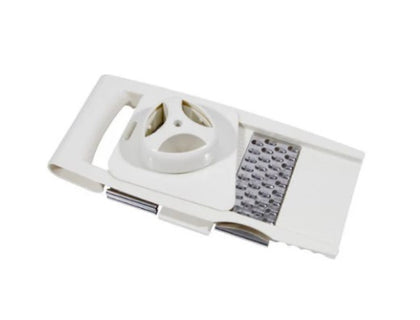 A versatile four-in-one slicer and grater with multiple functions for slicing, grating, and dicing ingredients with ease.
