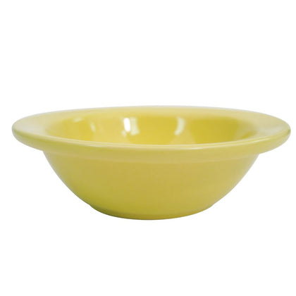 4oz 4.63” N.R. Yellow fruit dish, durable break-resistant small serving bowl for fruit, sides, desserts, microwave-safe, dishwasher-safe, modern tableware for restaurants, cafés, catering, and home use.