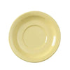 EcoQuality Saucer Nessico Melamine Yellow is a perfect match to Nessico melamine cups that will make your table setting complete and more sophisticated. This saucer is a reliable option for your food-serving establishment. It can be used in restaurants and catered events, outdoor dining areas, diners and cafes, and even hotels and poolside parties. High quality affordable restaurant and household dinnerware.