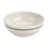 This bowl is described by its tasteful & green striped rim, providing a touch of color and sophistication. This dinnerware is perfectly sized for soups, cereals, side dishes, or desserts. Crafted from high-quality porcelain, this bowl is both durable and versatile, making it an excellent addition to any dining setting such as restaurant, cafes, and home use. Elevate your dining experience with the EcoQuality dinnerware.