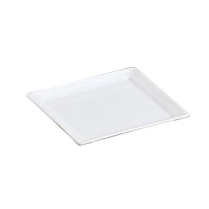 This bone white square plate offers durability and resistance to heat and dishwasher cleaning, making it suitable for placement in ovens and microwave ovens. Its robust ceramic material provides an ideal solution for applications requiring reliable dishware for mid-range workflows, such as school cafeterias, restaurants, catering operations, and institutional kitchens. 