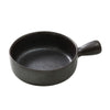 This skillet bowl comes with a lid to retain heat and enhance cooking results. Made of durable porcelain, it’s dishwasher, oven, and microwave safe for easy cleaning and use. Its sleek black finish adds a stylish touch to any kitchen or dining table suitable for restaurants, cafes, and home use. High quality affordable restaurant dinnerware.