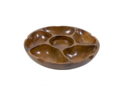 12-inch 5-compartment PU-PU platter, sold by the dozen.