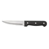 5-inch jumbo pointed tip steak knife with durable stainless steel blade and ergonomic plastic handle for secure grip. Ideal for steakhouses, restaurants, and catering. Packed 12 pack per case.