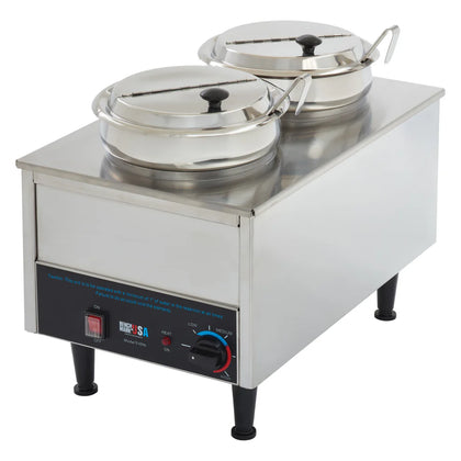 51072P-51074P, 120v, 2 Ladles Benchmark Dual Well Food Warmer