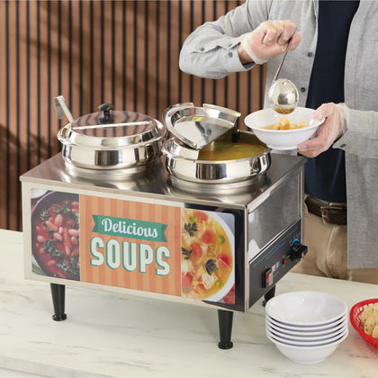 51072S, 120v, 2 Ladles & Lids, 120v Benchmark Soup Station