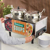 51072S, 120v, 2 Ladles & Lids, 120v Benchmark Soup Station