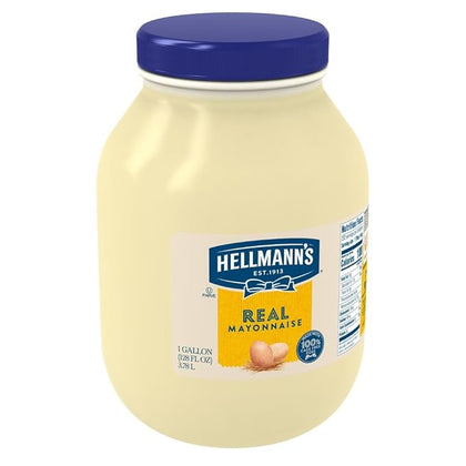 1 gallon plastic jug real mayonnaise creamy condiment bulk container