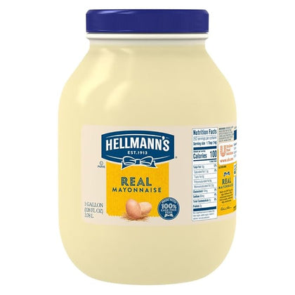 1 gallon plastic jug real mayonnaise creamy condiment bulk container