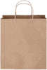 12 x 7 x 16 Inch Brown Kraft Paper Shopping Bags with Handles