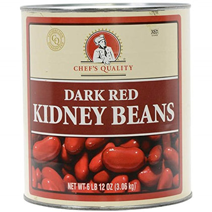large #10 metal can dark red kidney beans bulk canned legumes