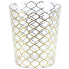 55 oz. Container with gold lattice accents. Crystal-clear and durable, ideal for storing or serving salads, snacks, or desserts at parties, weddings, or gatherings. Elegant and practical kitchenware.