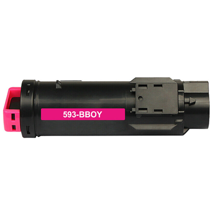 Magenta Toner Cartridge 593-BB0Y compatible with Dell H625CDW, H825CDW, S2825CDN printers, 2500-page yield.