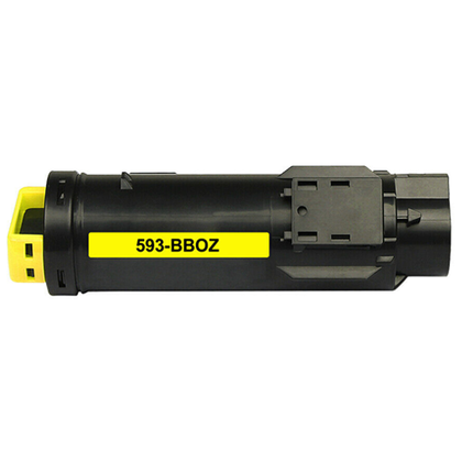 Yellow Toner Cartridge 593-BB0Z compatible with Dell H625CDW, H825CDW, S2825CDN printers, 2500-page yield.