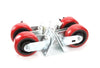 Set of 6, 5-inch casters for 5-6 CH Wok, designed for smooth mobility and durable support in commercial kitchen equipment.