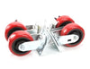 Set of 6, 5-inch casters for MBR-72, providing stable mobility and durable support for heavy-duty commercial equipment.