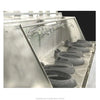 5-chamber front gutter with waterfall backsplash designed for effective water flow control and enhanced hygiene in commercial kitchens.