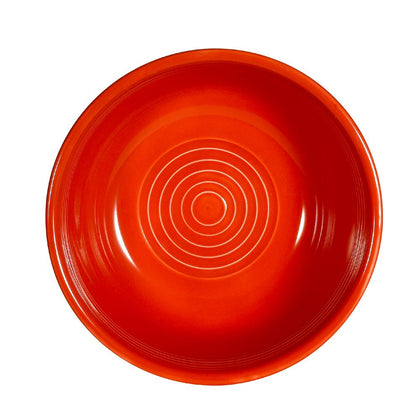 5 7/8” Red Salad Bowl 15oz with a bold red glaze, ideal for salads, fruits, and sides. Chip-resistant, microwave-safe, and dishwasher-safe for vibrant, durable food presentation.