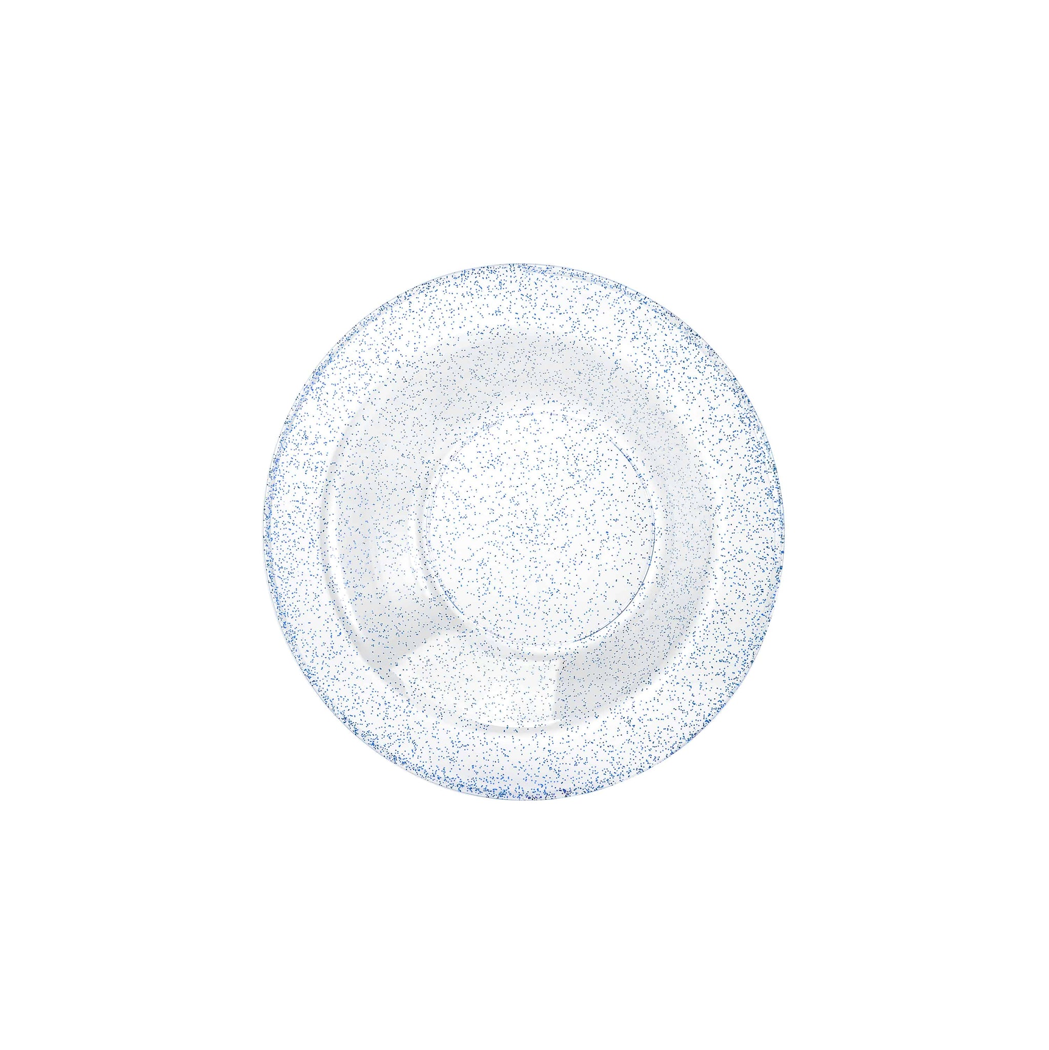 Blue glitter bowls in 14oz and 5oz sizes, perfect for salads, soups, appetizers, dips, and desserts. Ideal for weddings, parties, catering, and events. Durable, BPA-free, reusable, disposable, and elegant