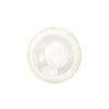 Gold glitter plastic bowls in 5 oz and 14 oz sizes, perfect for soups, salads, desserts, dips, and appetizers. Ideal for weddings, parties, catering, and events. Durable, BPA-free, reusable, and disposable.