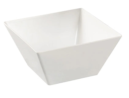 This Square Bowl is a durable and stylish choice for serving soups, guacamole, rice, and appetizers. Crafted from high-quality melamine, this square bowl offers the elegant look of ceramic while being lightweight and shatter-resistant. Part of the Rome collection, its sleek white design complements various dining settings, making it ideal for restaurants, catering services, and home use allowing you to elevate your dining experience 
with these high quality affordable restaurant dinnerware.