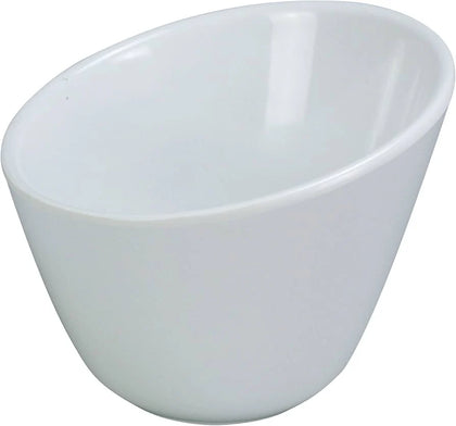 EcoQuality Serving Bowl made from high-quality melamine, this serving bowl is built to last and will withstand even the busiest of kitchens. Ideal for serving up your favorite salads, side dishes, or snacks. The Milando Serving Bowl features a unique round shape with a slanted design that adds a touch of elegance to your table setting. Elevate your dining experience with these high quality affordable restaurant dinnerware.