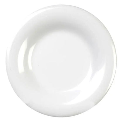 EcoQuality Wide Rim Round Plate is made from durable and reliable melamine material. You can use this stylish plate to serve any dish you want. Ideal for serving rice, noodles, appetizers or hot meals. The Milestone collection has an elegant and stylish design. Performed in a white wide rim style, it will perfectly fit any restaurant environment. Elevate your dining experience with these high quality affordable restaurant dinnerware.