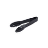 6-inch black plastic utility tongs with durable design for secure, hygienic food handling; lightweight, ergonomic, and easy to clean; perfect for commercial kitchens, catering, and buffet lines; packed 192 per case.