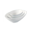 This oblong, slanted bowl offers precise functionality for serving salads, appetizers, or side dishes in restaurants, hotels, and catering setups. Crafted from high-quality porcelain, it ensures excellent thermal resistance and dishwasher durability, making it suitable for busy kitchens demanding reliable performance.