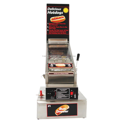 60024 - 120v Benchmark The Dog House Hot Dog Cooker & Dispenser