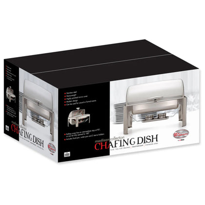 601 - 8qt Madison Roll-top, S/S Heavyweight, Full-size Chafer