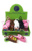 Expression Hand Sanitizer with Clip combines convenience and personality in one colorful package. Each bottle comes in a fun, novelty silicone case with an adjustable loop, perfect for clipping onto backpacks, purses, or keychains. Pre-filled and ready to use, this sanitizer offers a quick way to clean your hands while you're on the move. With a variety of playful designs, it’s a stylish and safe way to stay germ-free.