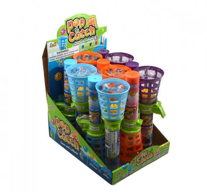 Kidsmania Pop and Catch Candy Toy with Lollipop Game 12 Count Display
