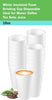 EcoQuality 10 oz white foam insulated disposable drinking cup