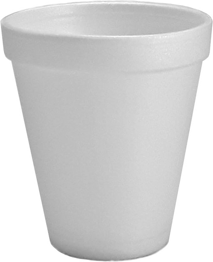 EcoQuality 6oz White Foam Cup Disposable Drink Cup