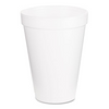 12oz White Squat Foam Cup 12J16 Case of 1000