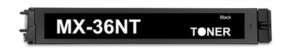 Sharp MX-36NT compatible black toner cartridge, high-yield 24,000 pages