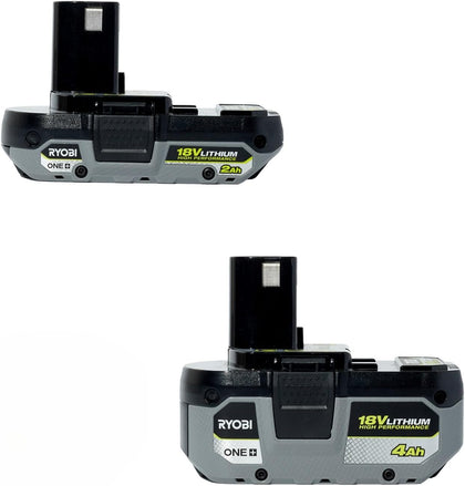 Ryobi ONE+ 18V Lithium-Ion Starter Kit with 2.0 Ah, 4.0 Ah Battery and Charger