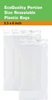 EcoQuality resealable clear plastic food storage bags portion 10 inches