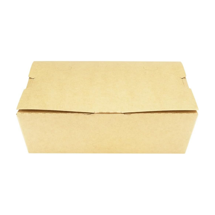 63oz Kraft Paperboard Folding Disposable Takeout Container Bio Box