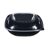 Square Disposable Plastic Salad Bowl with Clear Dome Lids