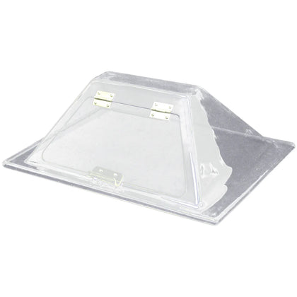 64010 to 64030 - Benchmark Plexiglass Sneeze Guard for 10-30 Dog Roller Grills