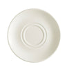6 7/8 inch saucer for cappuccino cup, durable and stylish, with raised rim and secure center, perfect for cafés, restaurants, and coffee service setups.