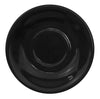 6-inch Black Saucer for cup tall black, chip-resistant, dishwasher-safe, durable drinkware accessory for cups, prevents spills, perfect for home, café, or restaurant use, modern and elegant design.