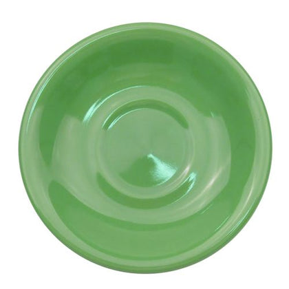 6-inch Green Saucer for cup tall green, chip-resistant, dishwasher-safe, durable drinkware accessory for cups, prevents spills, perfect for home, café, or restaurant use, modern and elegant design.