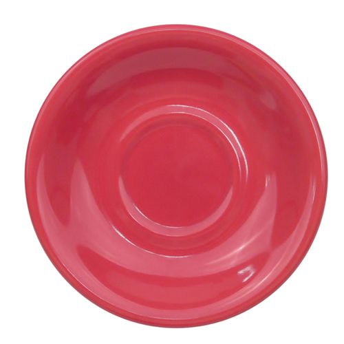 6-inch Red Saucer for cup tall red, chip-resistant, dishwasher-safe, durable drinkware accessory for cups, prevents spills, perfect for home, café, or restaurant use, modern and vibrant design.
